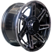 17 inch - Liberator - 6x139 - Black Smoked Machine Face