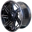 17 inch - Liberator - 6x139 - Black Smoked Machine Face