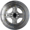 15 inch - Bling - 4x100/114 - Silver Machine Lip