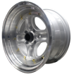 15 inch - Bling - 4x100/114 - Silver Machine Lip