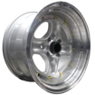 15 inch - Bling - 4x100/114 - Silver Machine Lip