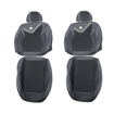 Premium Universal 11PC Seat Covers (Black + Grey Line) (PVC)