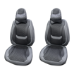 Deluxe Universal 12PC Seat Covers (Black + Grey Line) (PVC) 