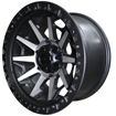 17 inch - Hunter - 6x139 - Matte Black Machined Spoke