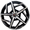 15 Inch - Dallas (Golf 8 GTI Style) - 5x100 - Black Machined Face