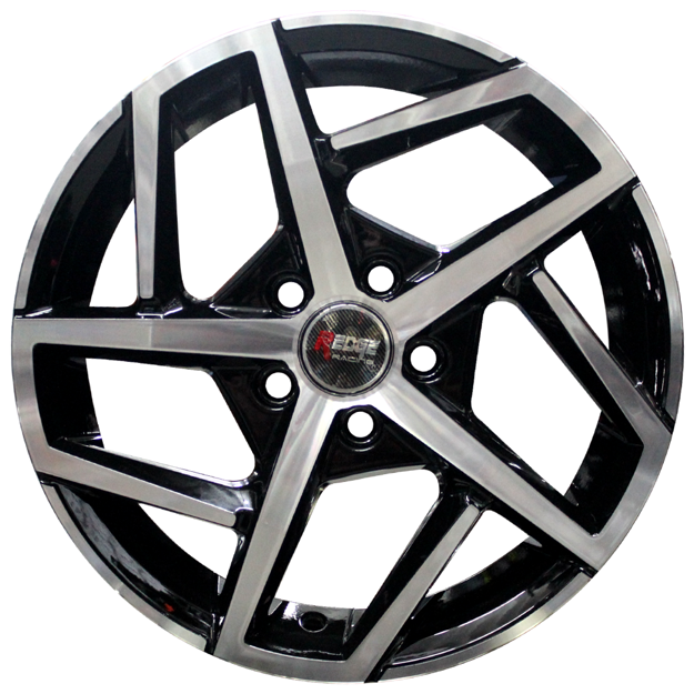 15 Inch - Dallas (Golf 8 GTI Style) - 5x100 - Black Machined Face
