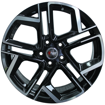 17 Inch - Fury - 5x100 - Black Machined Face