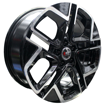 17 Inch - Fury - 5x100 - Black Machined Face