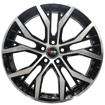 17 inch - Diego - 5x100 - Black Machined Face