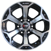 15 inch - Alado (10J) - 6x139 - Black Machine Face