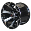 15 inch - Alado (10J) - 6x139 - Black Machine Face
