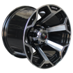 15 inch - Alado (10J) - 6x139 - Black Machine Face
