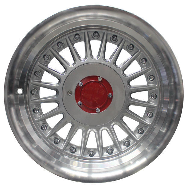 15 inch - Berlin Pro - 4X100/114 - Silver Machined Lip