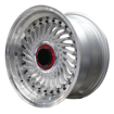 15 inch - Super Finn - 5X100/114 - Silver Machined Lip + Black Rivets