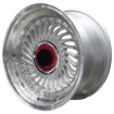 15 Inch - Super Finn - 4X100/108 -Silver Machined Lip + Silver Rivets