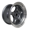 15 inch - Apex - 4X100/114 - Grey Machined Lip
