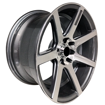15 inch - Capone - 4X100/108 - Gunmetal Machined Face