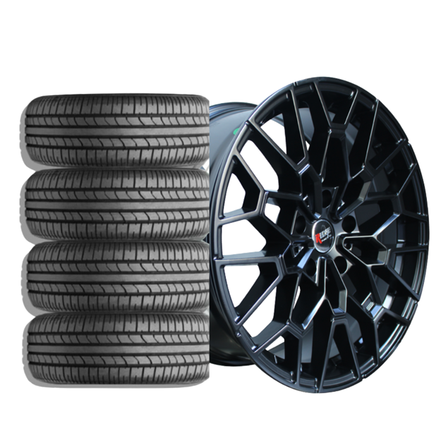 18 Inch - Spiderwick - 5x120 - Matte Black - Combo