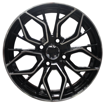 15 inch - Frost - 4x108 - Black Polished