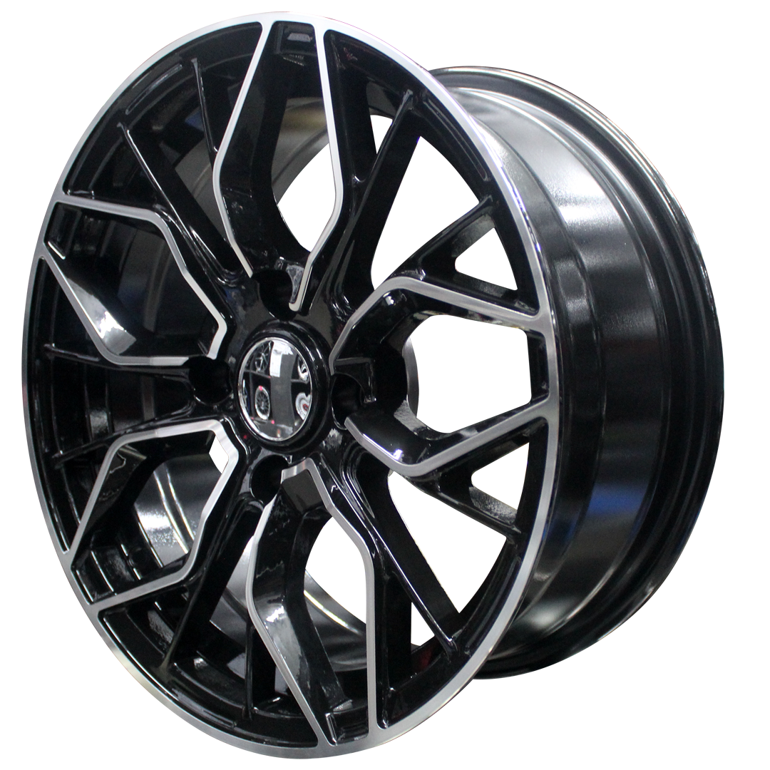 15 inch - Frost - 4x108 - Black Polished Black Polished 4x108 PCD 6.5J ...