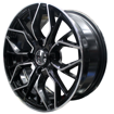 15 inch - Frost - 4x108 - Black Polished