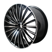 20 Inch - Spartan - 5X112 - N/W -  Black Machined Face