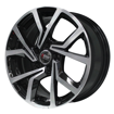 14 Inch - Coast - 5x100 - Black Machined Face