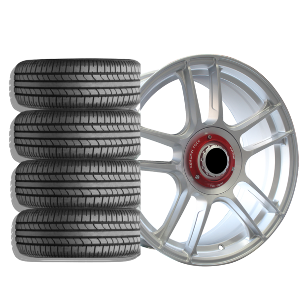 18 inch - Revline  - 5x100/112 - Silver  - COMBO DEAL