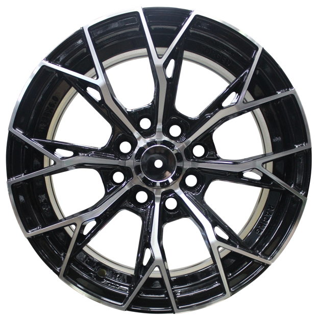 14 inch - Legion - 4X100/114 - Black Machined Face