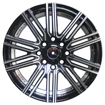 14 inch - Nova - 4X100/114 - Black Machined Face + Undercut
