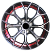 15 inch - Spyder - 4x100/114 - BMF + Red Undercut