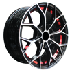 15 inch - Spyder - 4x100/114 - BMF + Red Undercut