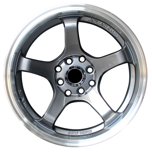 15 inch - Odyssey GT - 4X100/114 - Gloss Grey Machined Lip