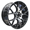 17 inch - Metropolis - 4x100/114 - Black Machined Face