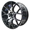 17 inch - Metropolis - 4x100/114 - Black Machined Face