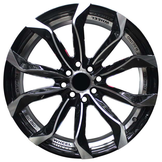 17 inch - Sterling - 4x100/114 - Black Machined Face + Undercut