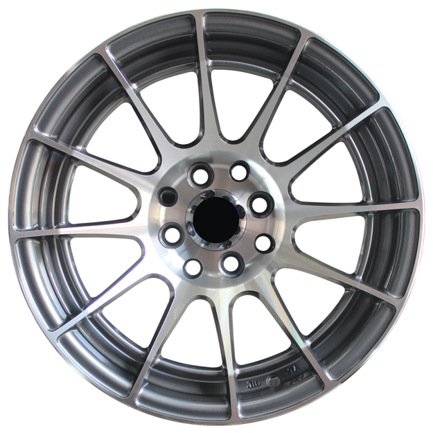 15 Inch - Volatile - 4X100/114 - Gloss Grey Machine Face