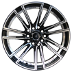 15 inch - Charter - 5x100/114 - Black Machined Face