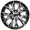 15 inch - Torque Pro - 4X100/114 - Black Machined Face + Undercut