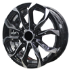 14 inch - Sterling - 4x100/114 - Black Machine Face + Undercut