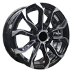 14 inch - Sterling - 4x100/114 - Black Machine Face + Undercut