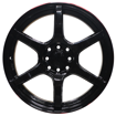 17 inch - Nitro - 4x100/114 - Gloss Black /Red Lip