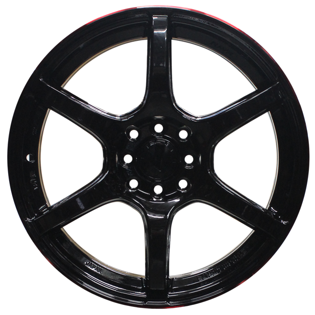 17 inch - Nitro - 4x100/114 - Gloss Black /Red Lip