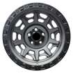 17 inch - Warlord - 5x114 - Gunmetal Gray/Black