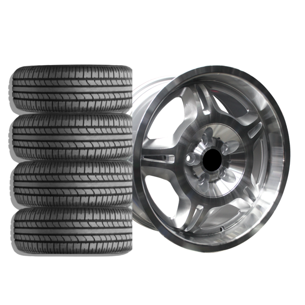 17 inch  - Motorsport - 5x100 - Silver - Combo Deal