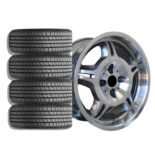 17 Inch - Motorsport - 4x100 - Gunmetal - Combo Deal