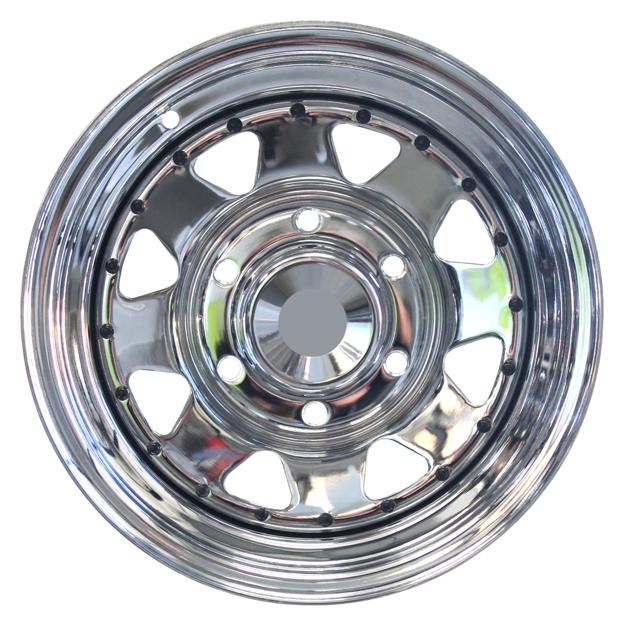 14 Inch - R. Edge Chrome Modular  - 6x139