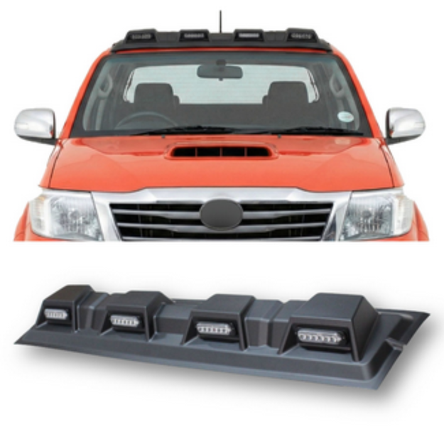 Hilux 2005 - 2015 Plastic  Roof led Light 4x6 led 