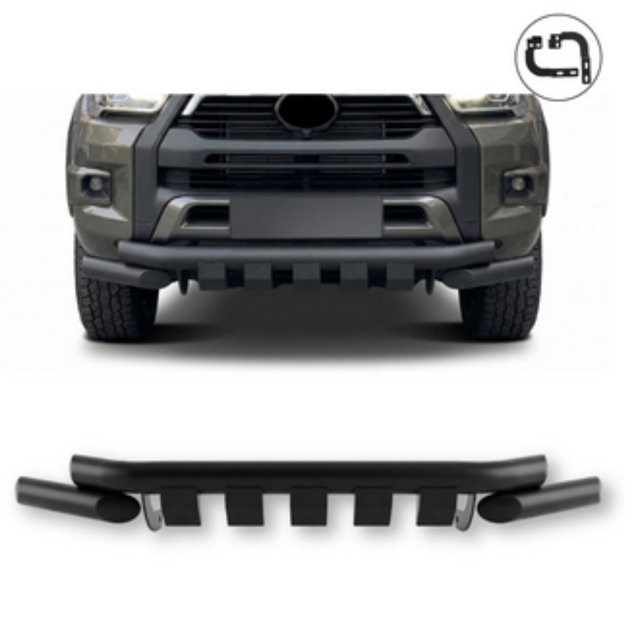 Hilux 2021 + Front Styling Bar 3 pc set Black