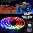 15" LED WHEEL RING LIGHTS  B/TOOTH APP CONTROLLED